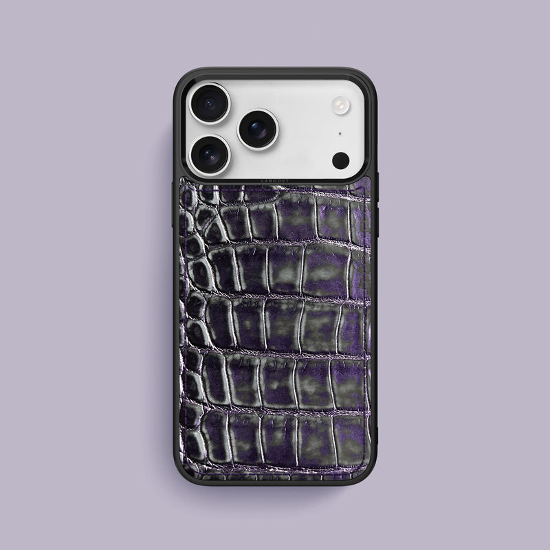 iPhone 17 Pro Max Sport Case 1/1 Grey-Petroleum  Alligator -1 | Grey-Petroleum