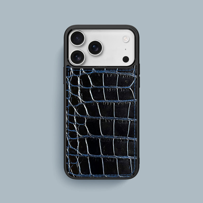 iPhone 17 Pro Max Sport Case 1/1 Obsidian-Blue Alligator -1 | Obsidian-Blue