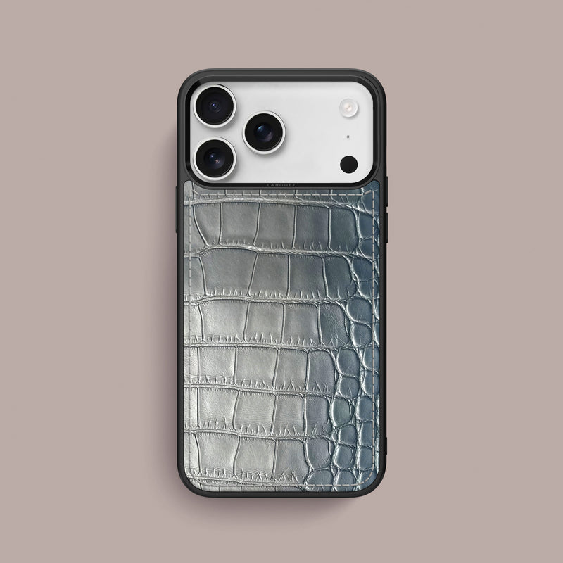 iPhone 17 Pro Max Sport Case 1/1 Glossy-Ice-Blue Alligator -1 | Glossy-Ice-Blue