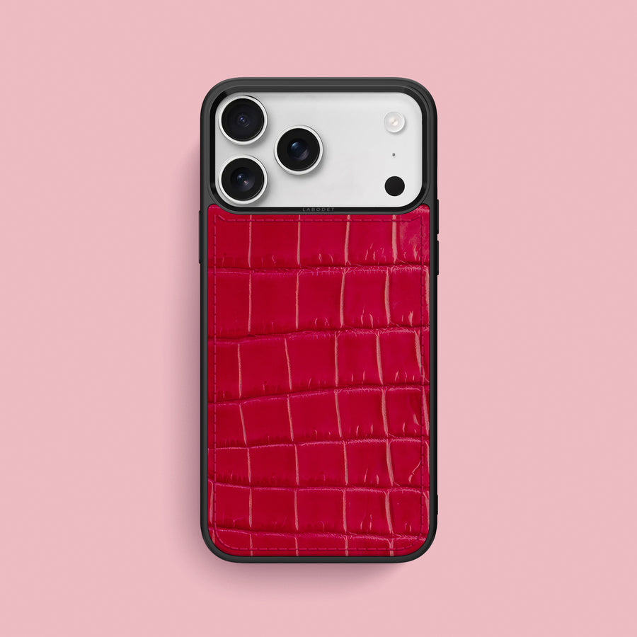Sport Case 1/1 Lacquered-Pink For iPhone 17 Pro Max In Alligator