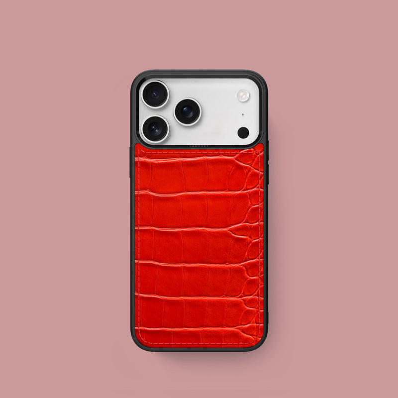 Deep Coral iPhone 17 Pro Alligator Sport Case -1 | Deep-Coral