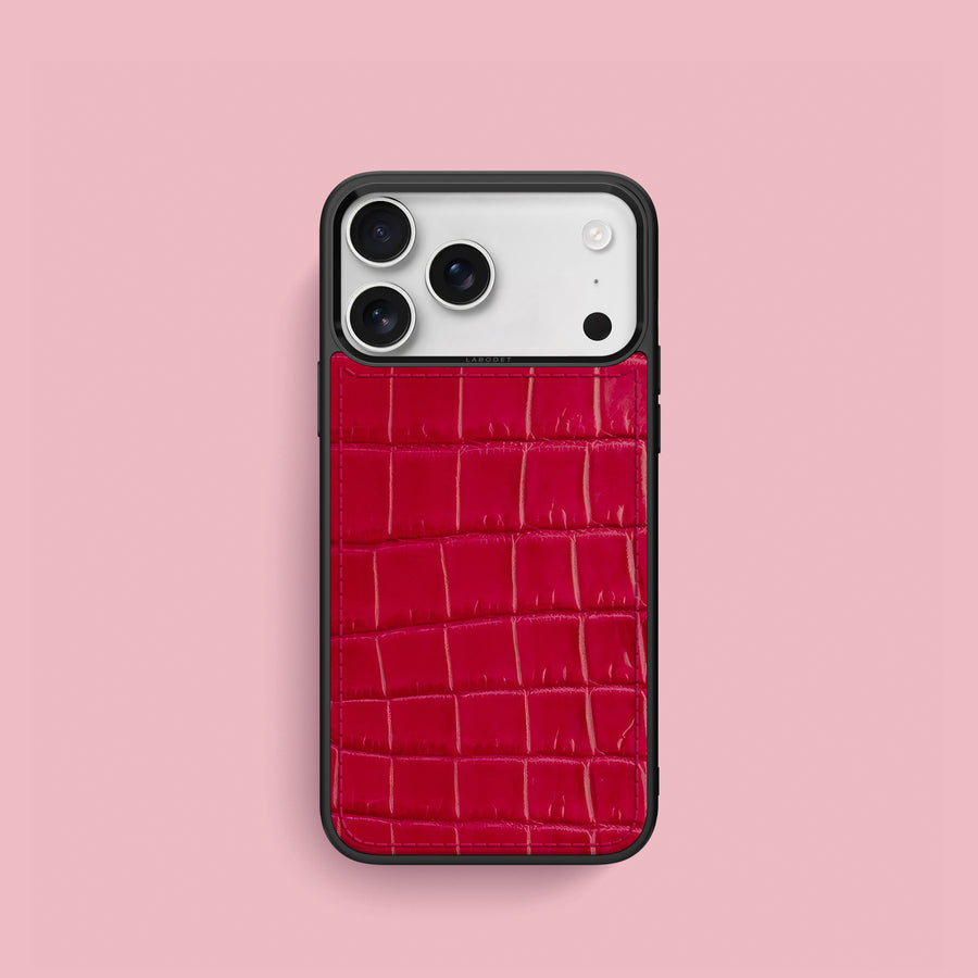 Sport Case 1/1 Lacquered-Pink For iPhone 17 Pro In Alligator