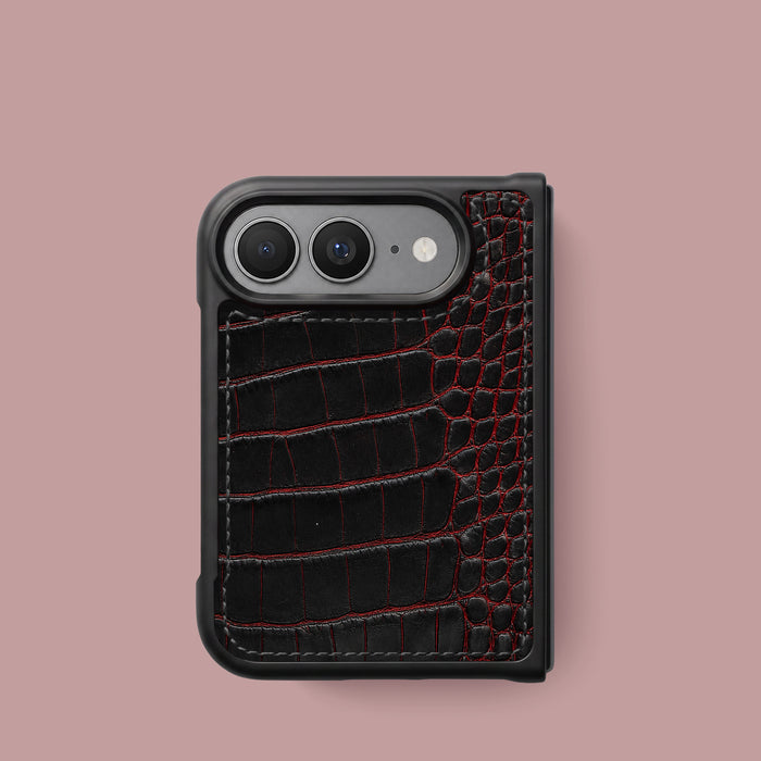 Sport Case 1/1 For iPhone Duo In Alligator -1 | Black-Crimson
