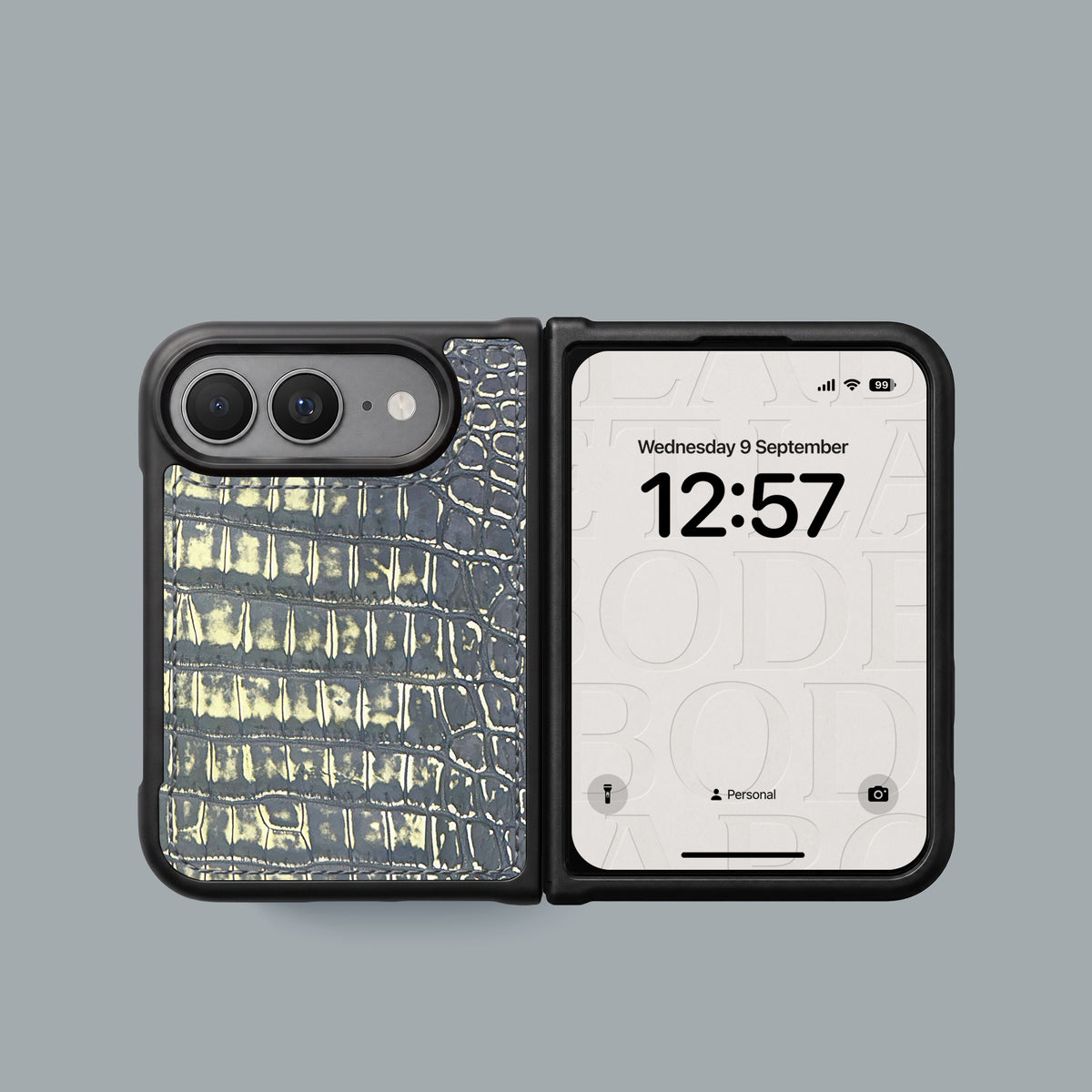 Sport Case 1/1 For iPhone Ultra In Alligator -2 | Slate-Ivory
