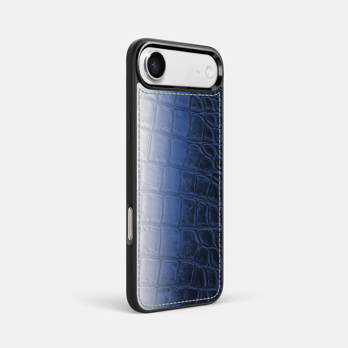 Navy Blue iPhone 17 Air Sport Case In Himalayan Crocodile -2 | Navy-Blue