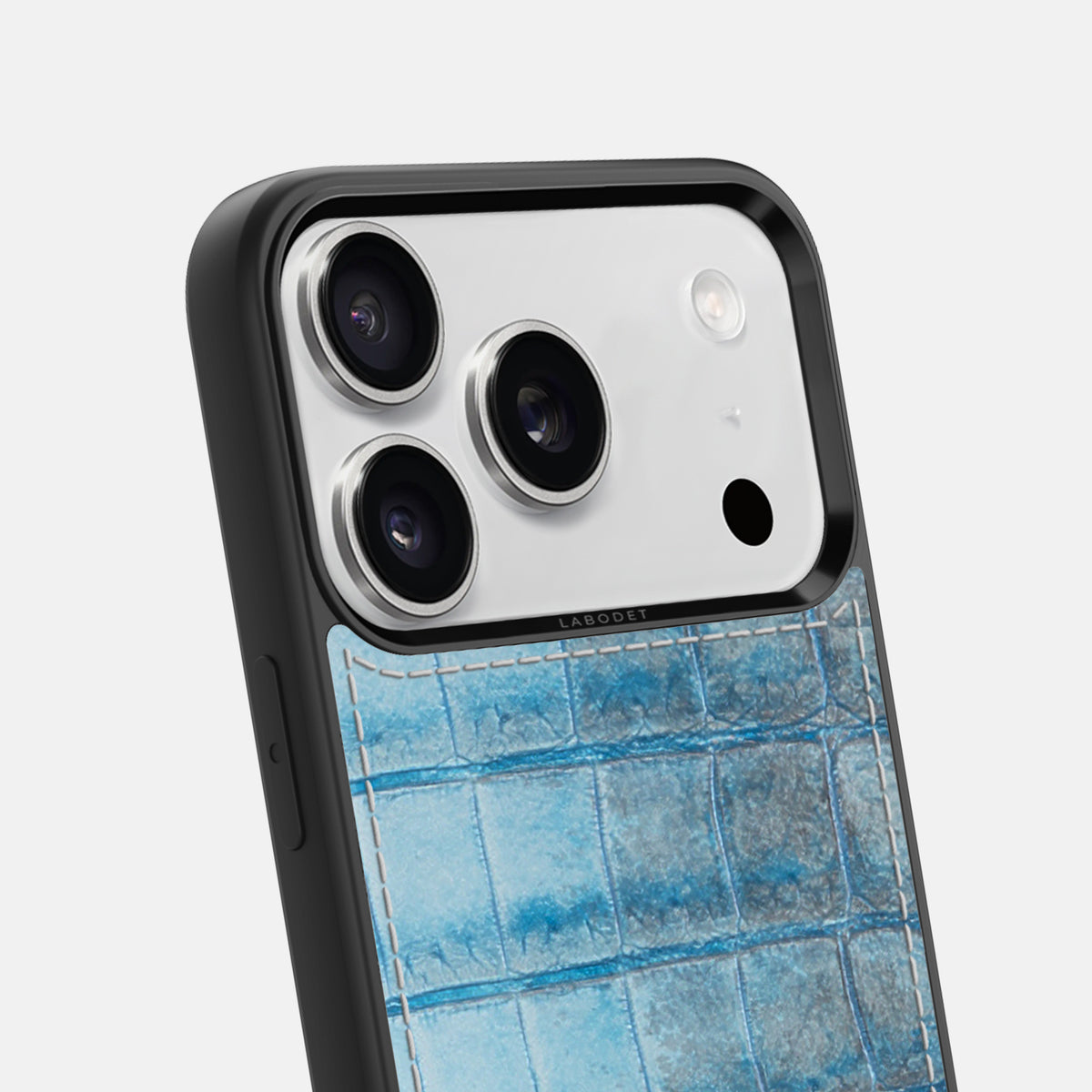 Ice-Blue iPhone 17 Pro Sport Case In Himalayan Crocodile -6 | Ice-Blue