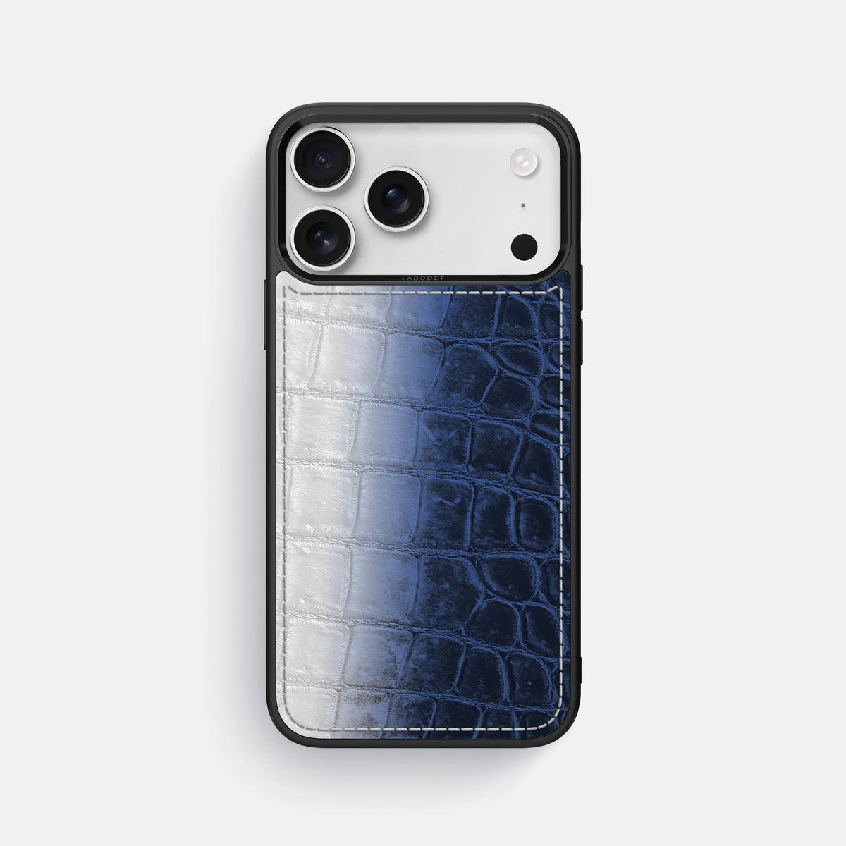 Navy Blue iPhone 17 Pro Max Sport Case In Himalayan Crocodile -1 | Navy-Blue