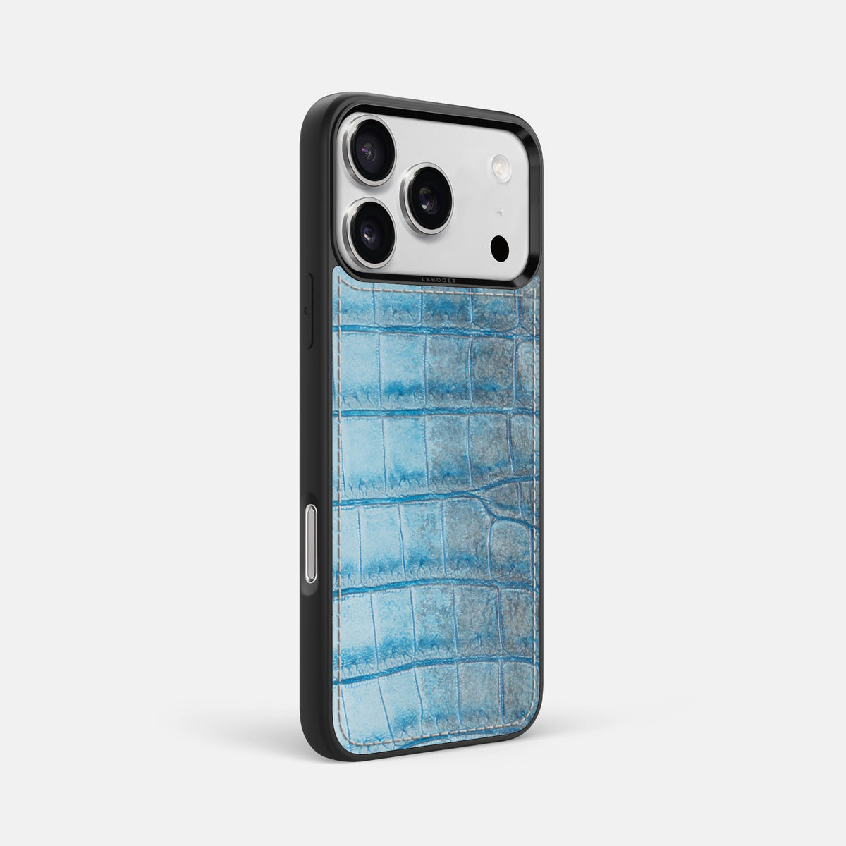 Ice-Blue iPhone 17 Pro Max Sport Case In Himalayan Crocodile -2 | Ice-Blue