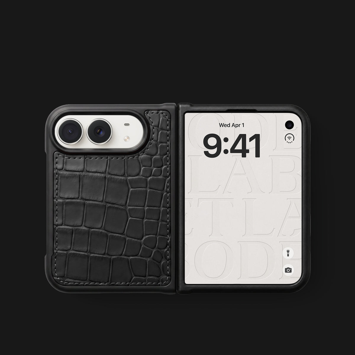 Sport Case Edition Black For iPhone Duo In Alligator -4 | Edition Black