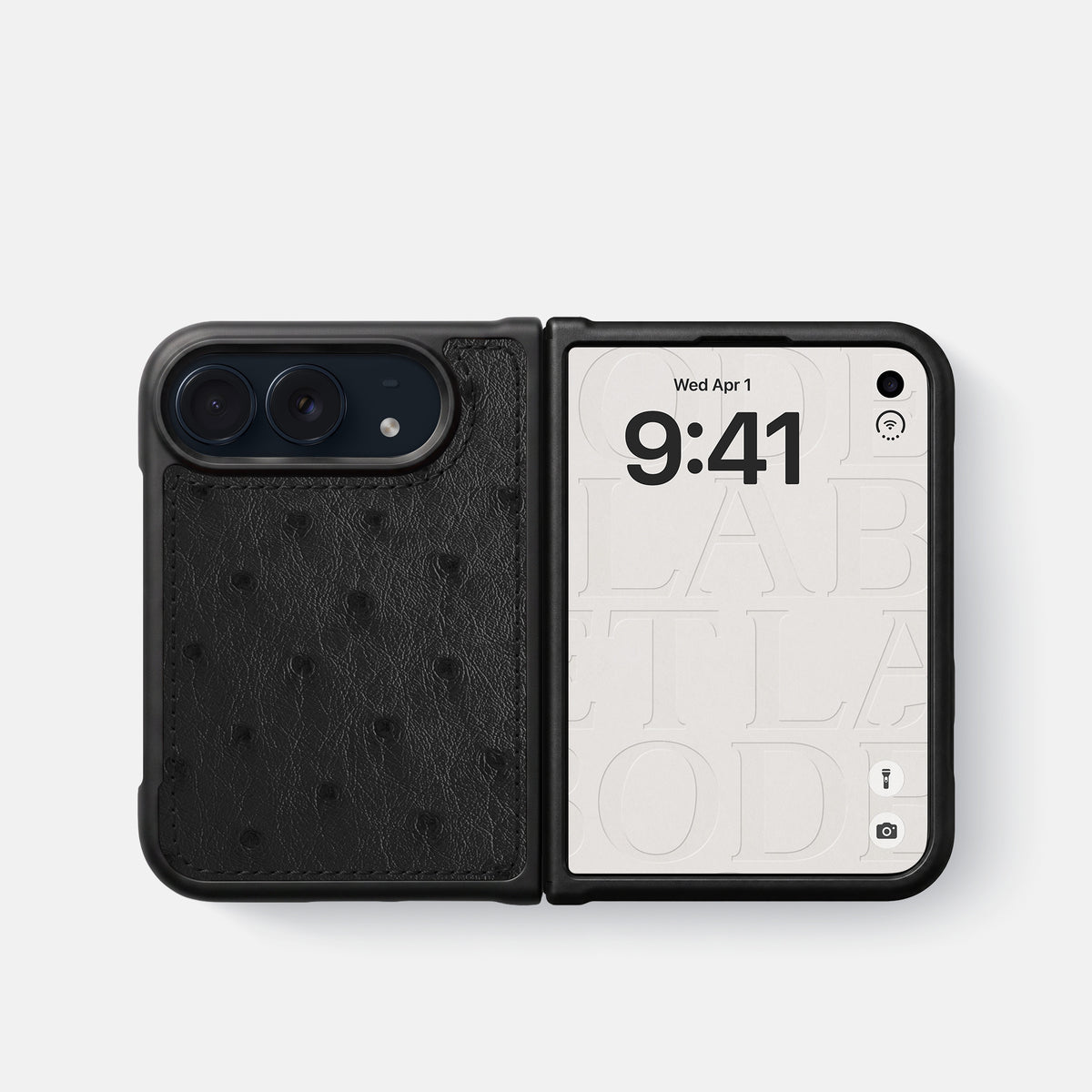 Sport Case For iPhone Duo In Ostrich -4 | Black
