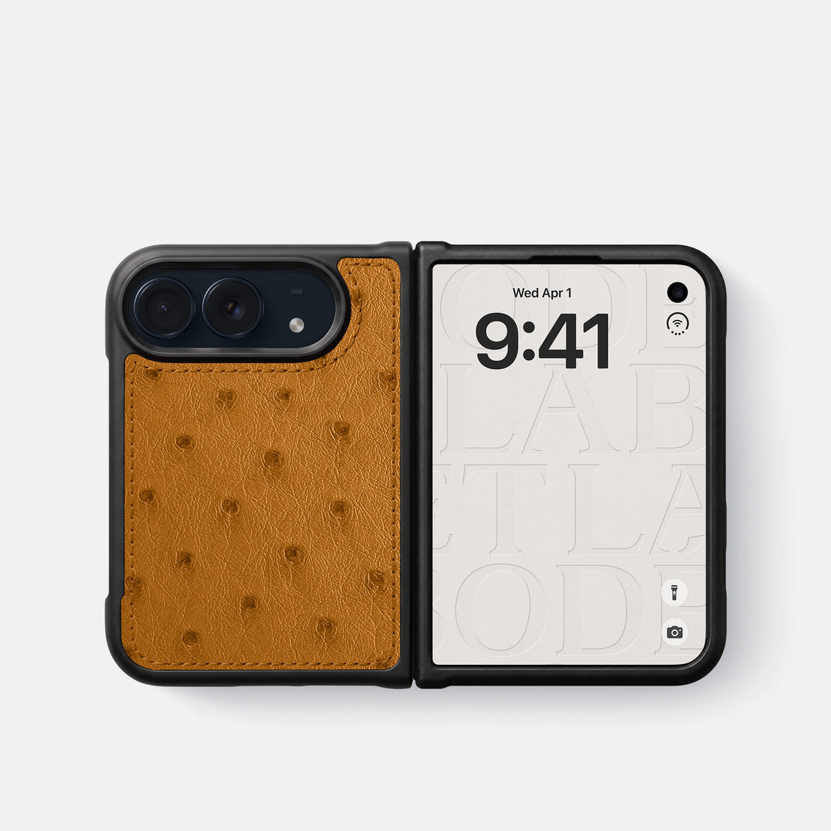 Sport Case For iPhone Duo In Ostrich -4 | Chestnut