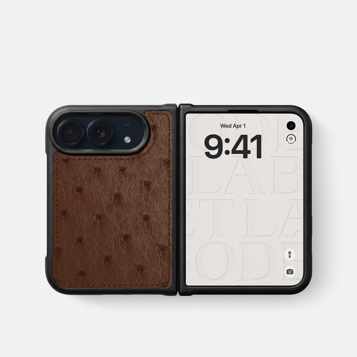 Sport Case For iPhone Duo In Ostrich -4 | Chocolate
