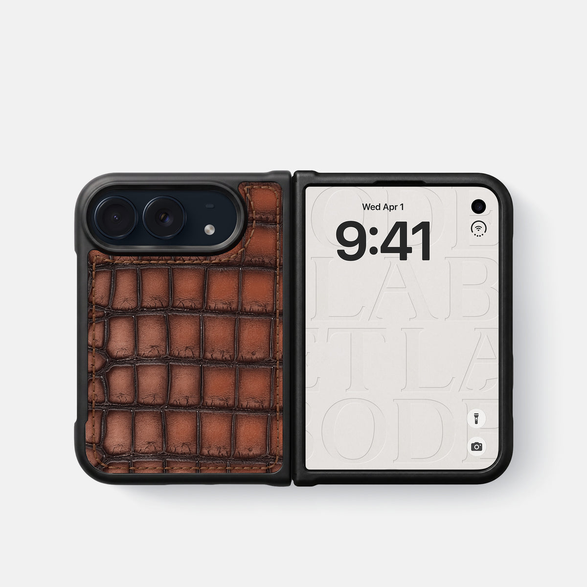 Sport Case For iPhone Duo In Patina Alligator -4 | Baobab