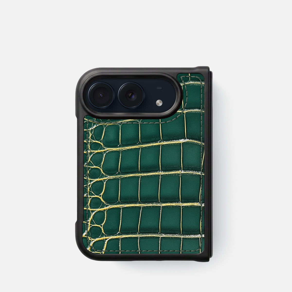 Sport Case For iPhone Duo In Patina Alligator -1 | Cambridge