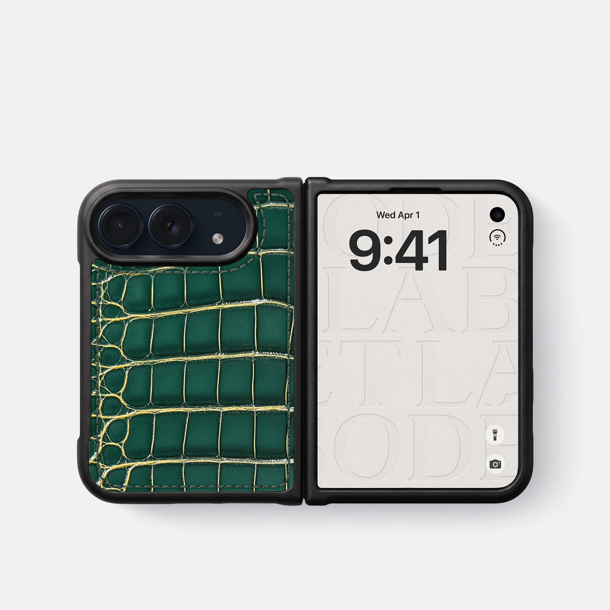 Sport Case For iPhone Duo In Patina Alligator -4 | Cambridge
