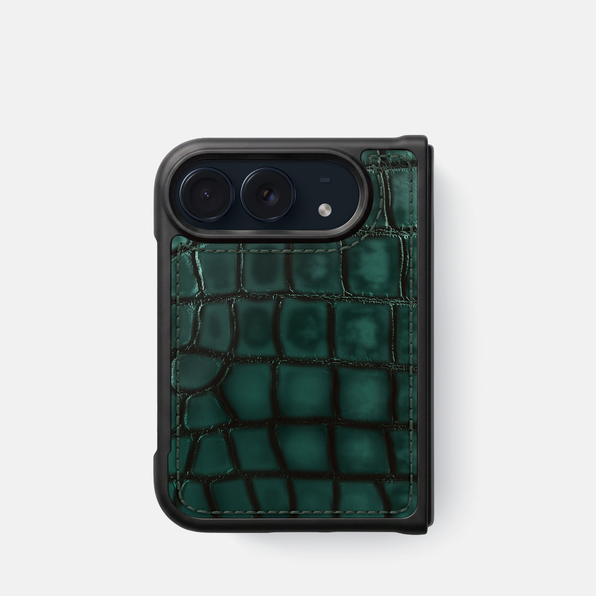 Sport Case For iPhone Duo In Patina Alligator -1 | Green