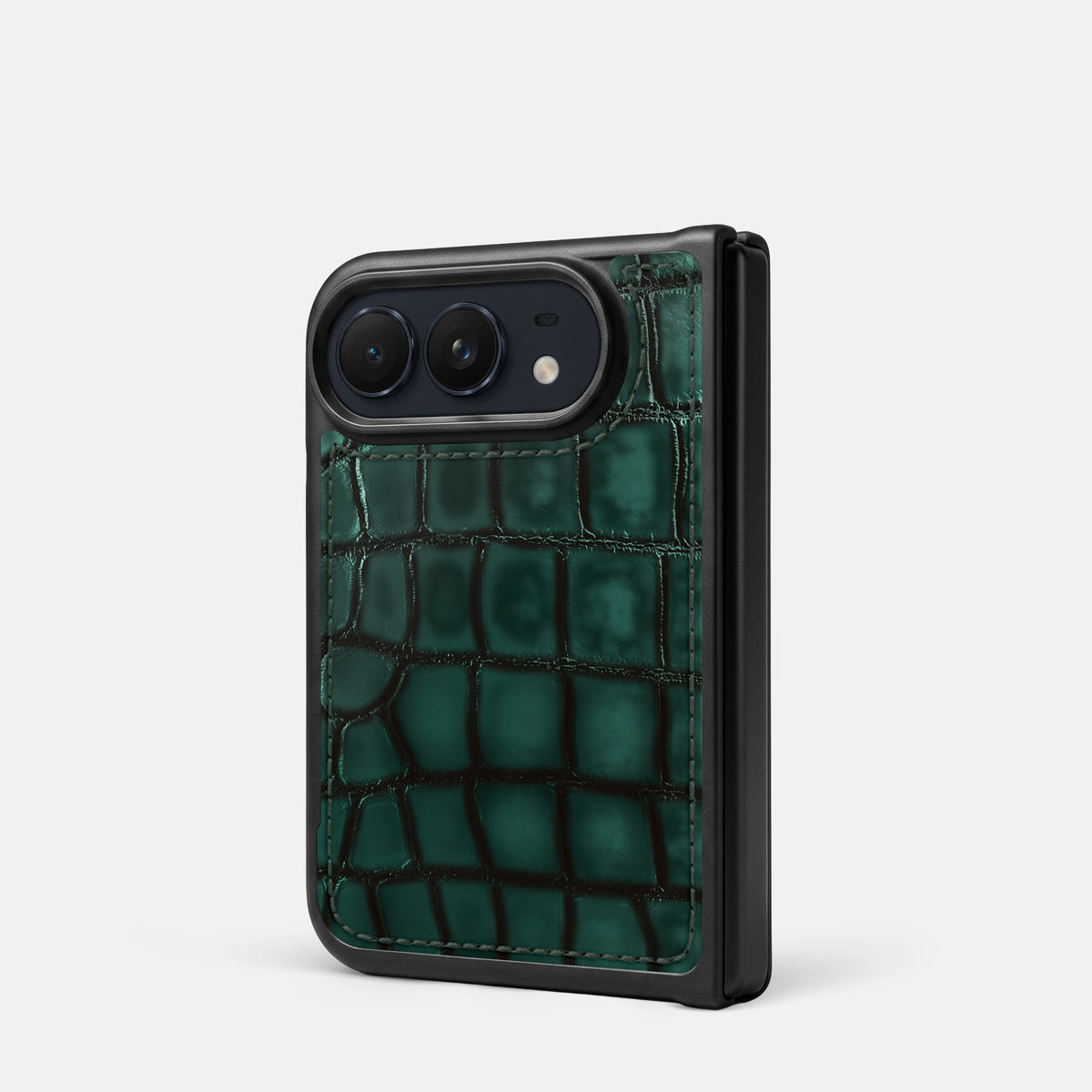 Sport Case For iPhone Duo In Patina Alligator -3 | Green
