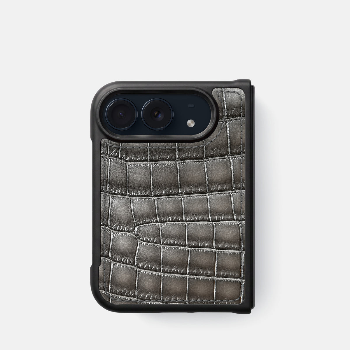 Sport Case For iPhone Duo In Patina Alligator -1 | Grey