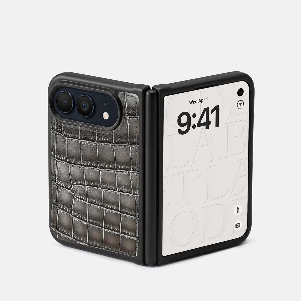 Sport Case For iPhone Duo In Patina Alligator -2 | Grey