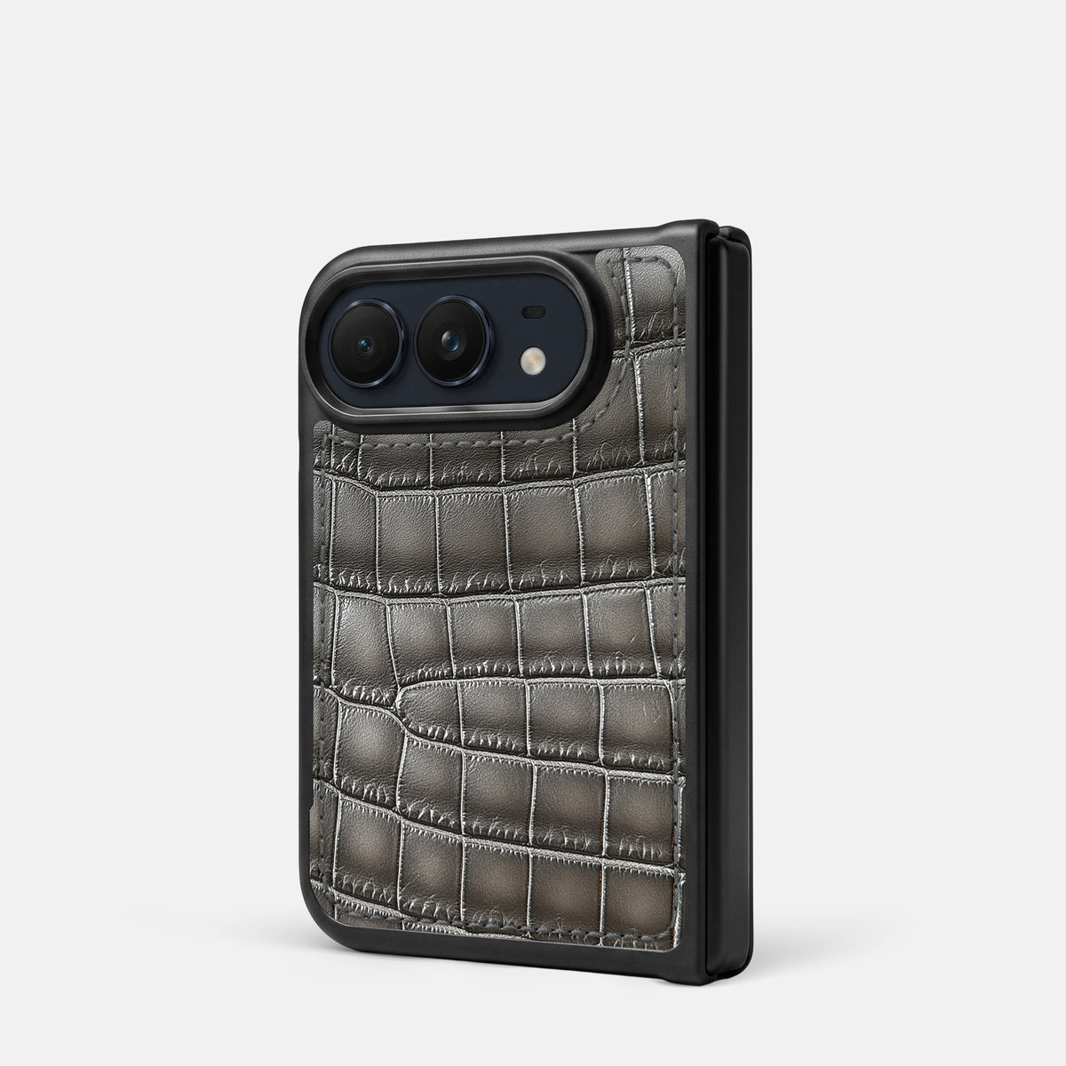 Sport Case For iPhone Duo In Patina Alligator -3 | Grey
