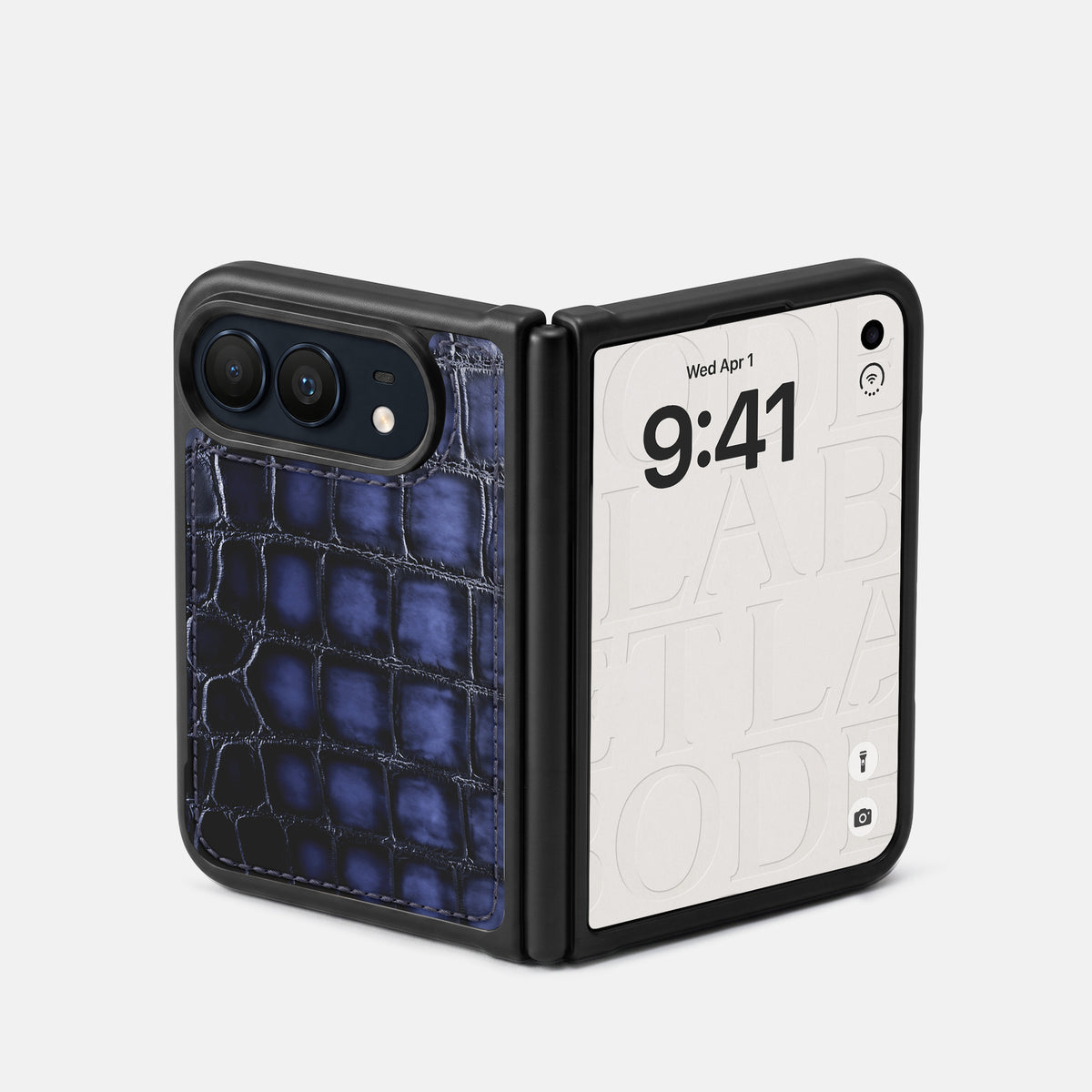 Sport Case For iPhone Duo In Patina Alligator -2 | Havana-Blue