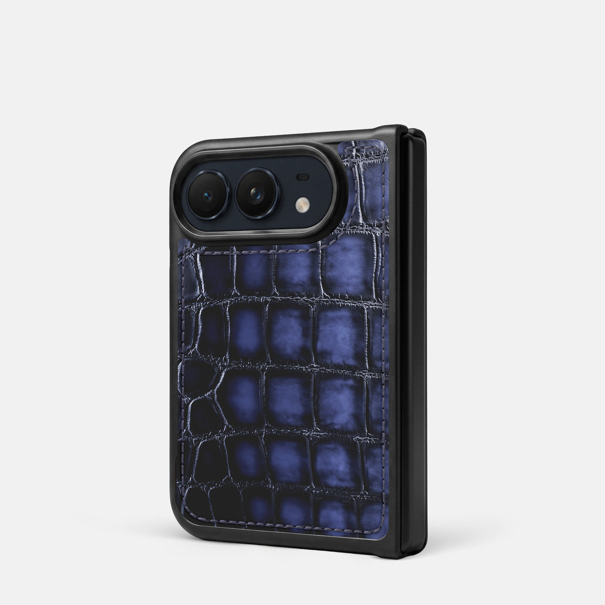 Sport Case For iPhone Duo In Patina Alligator -3 | Havana-Blue