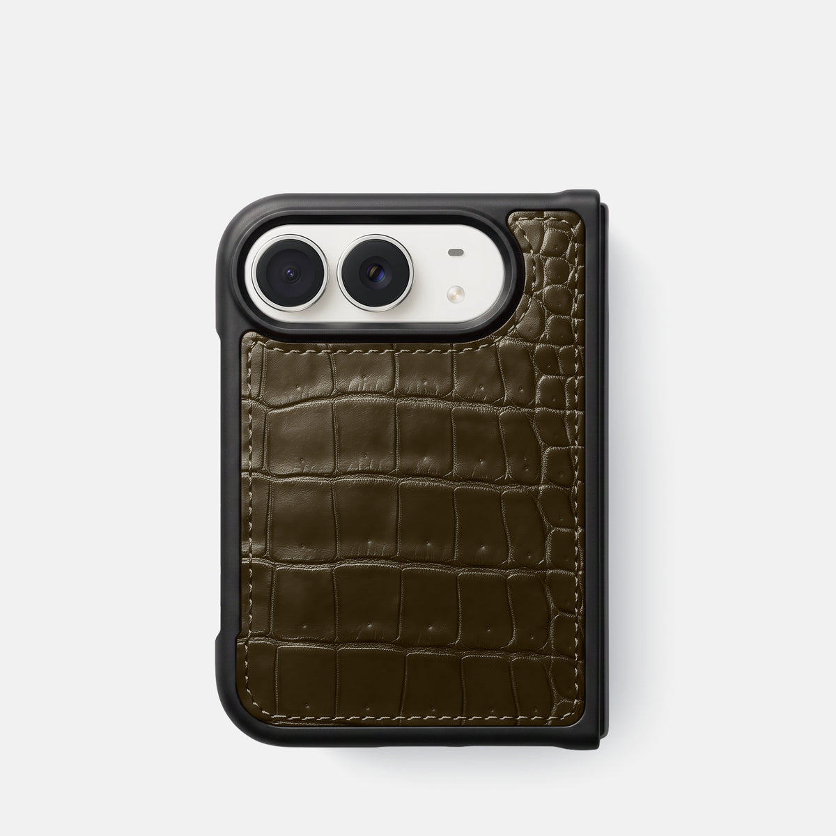 Sport Case For iPhone Duo In Porosus Crocodile -1 | Bronze