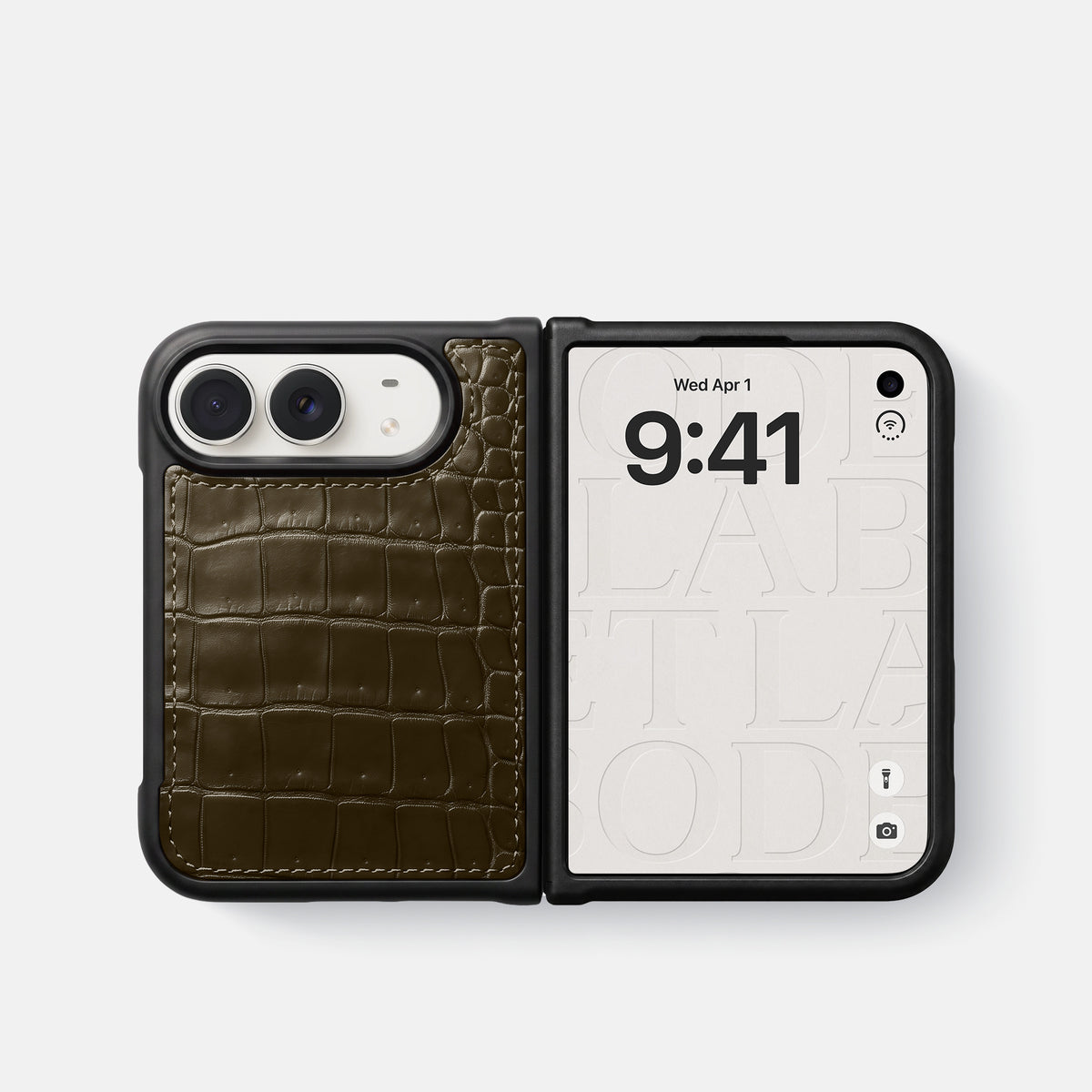 Sport Case For iPhone Duo In Porosus Crocodile -4 | Bronze