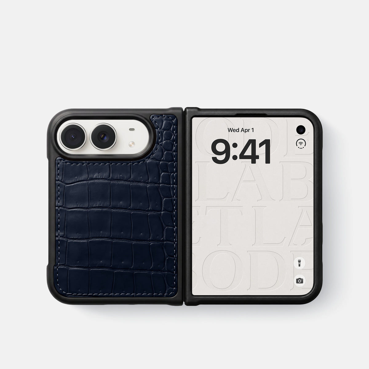 Sport Case For iPhone Duo In Porosus Crocodile -4 | Deep-Blue-Sea