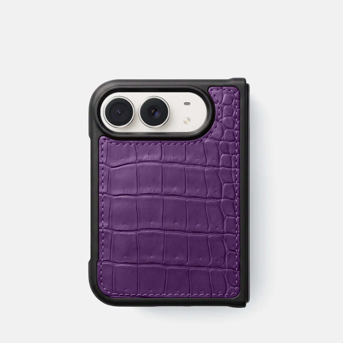 Sport Case For iPhone Duo In Porosus Crocodile -1 | Purple