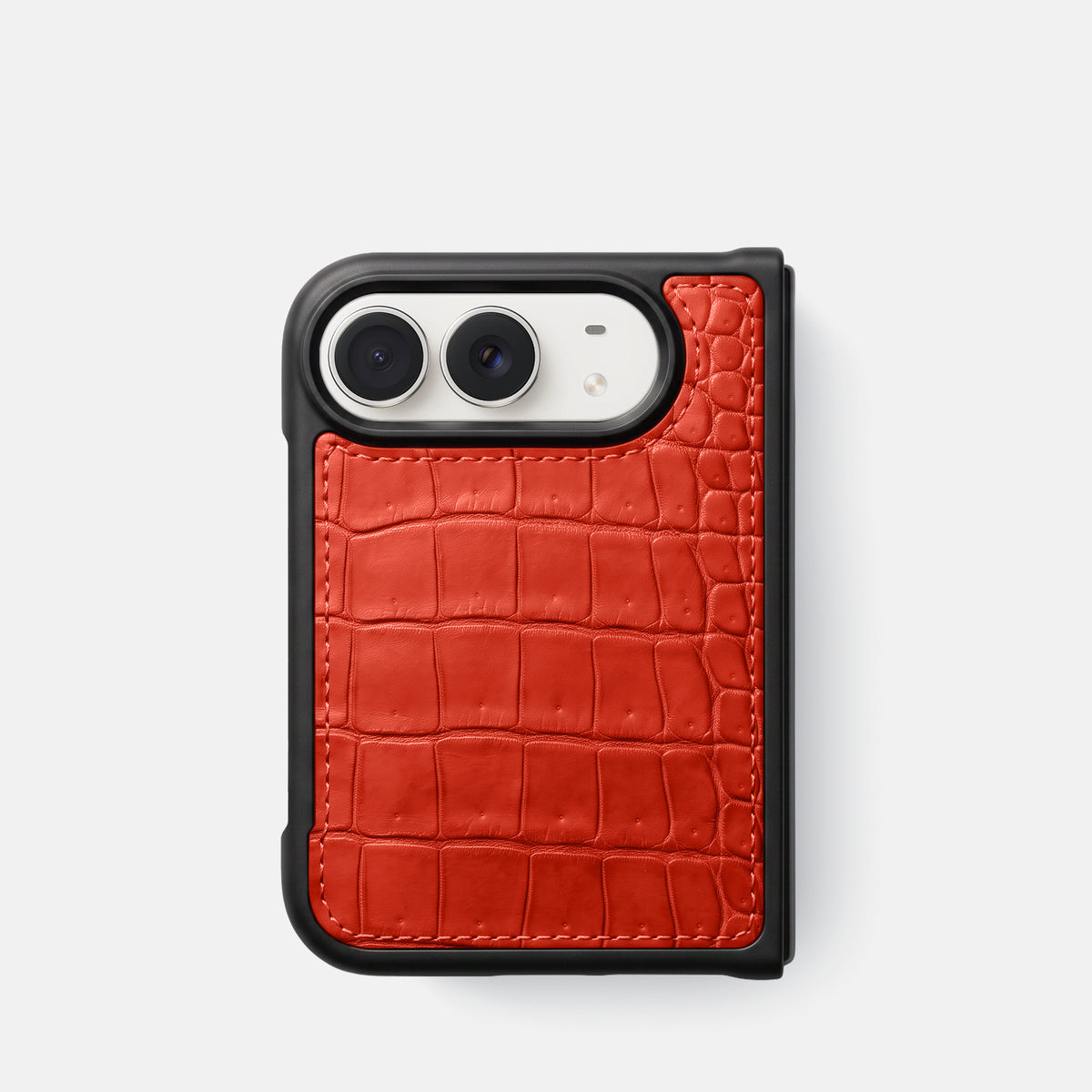 Sport Case For iPhone Duo In Porosus Crocodile -1 | Rust