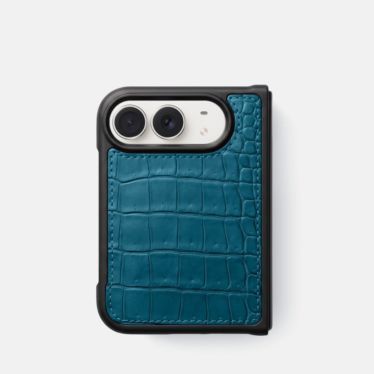 Sport Case For iPhone Duo In Porosus Crocodile -1 | Turquoise