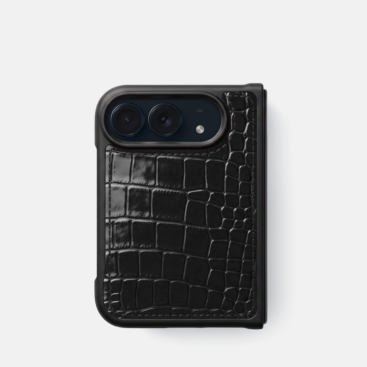 Sport Case For iPhone Duo In Shiny Alligator -1 | Black