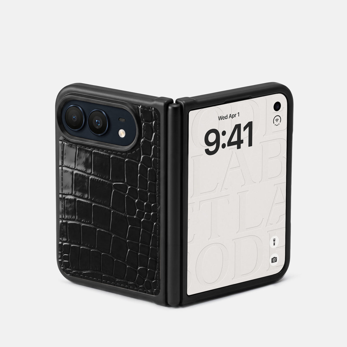 Sport Case For iPhone Duo In Shiny Alligator -2 | Black