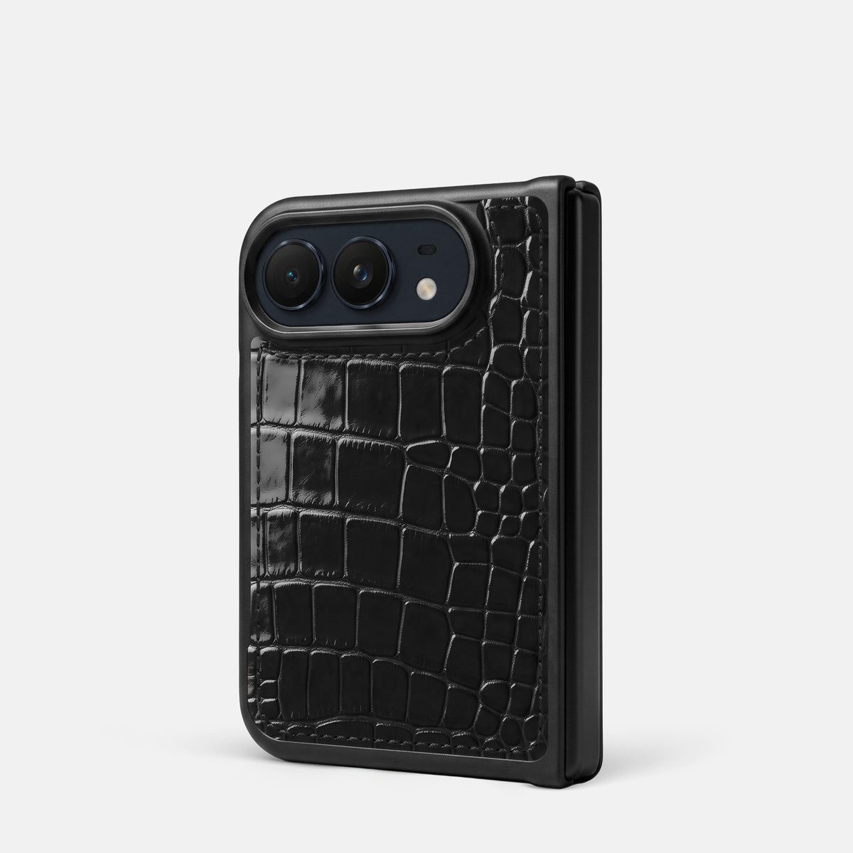 Sport Case For iPhone Duo In Shiny Alligator -3 | Black