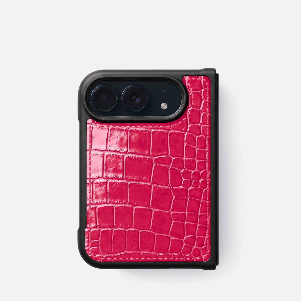 Sport Case For iPhone Duo In Shiny Alligator -1 | Pink-Panther