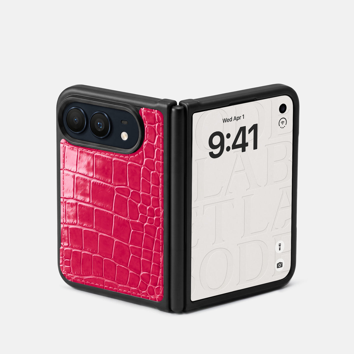 Sport Case For iPhone Duo In Shiny Alligator -2 | Pink-Panther