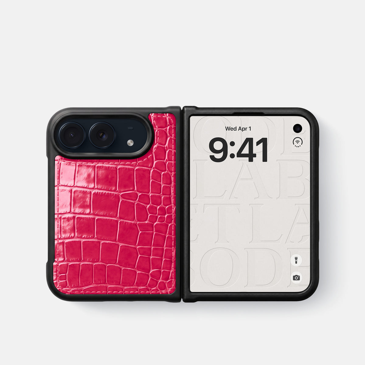 Sport Case For iPhone Duo In Shiny Alligator -4 | Pink-Panther