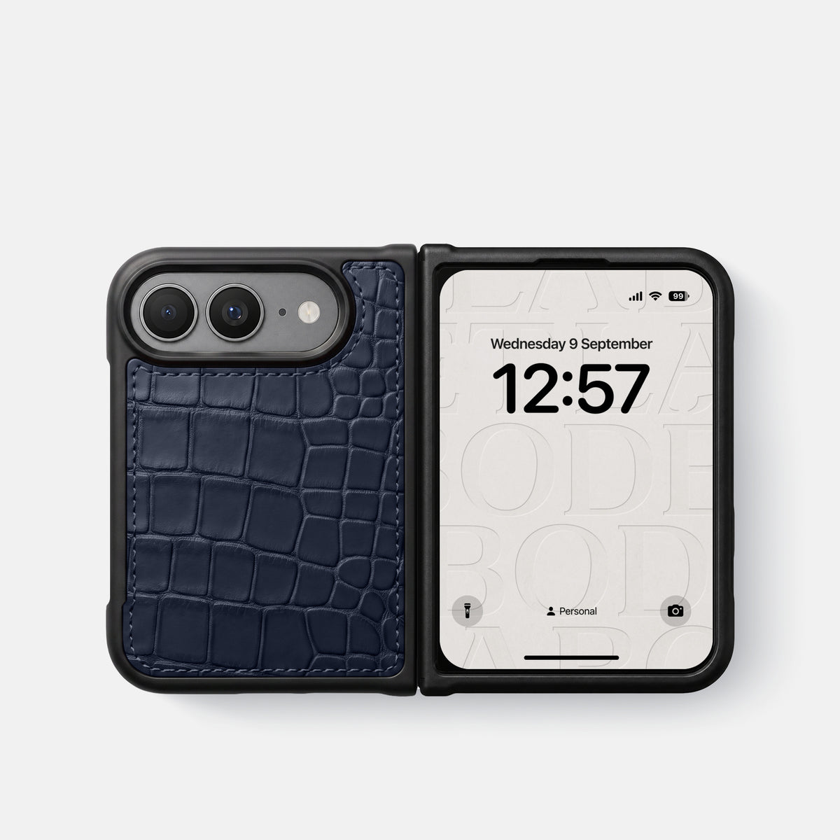 Sport Case For iPhone Ultra In Alligator -4 | Navy-Blue