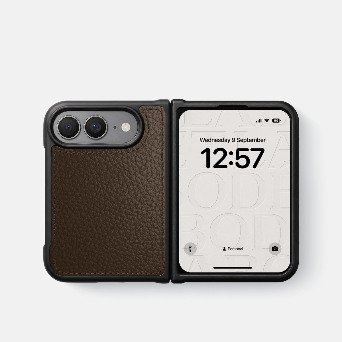 Sport Case For iPhone Duo In Calf -4 | Dark-Brown