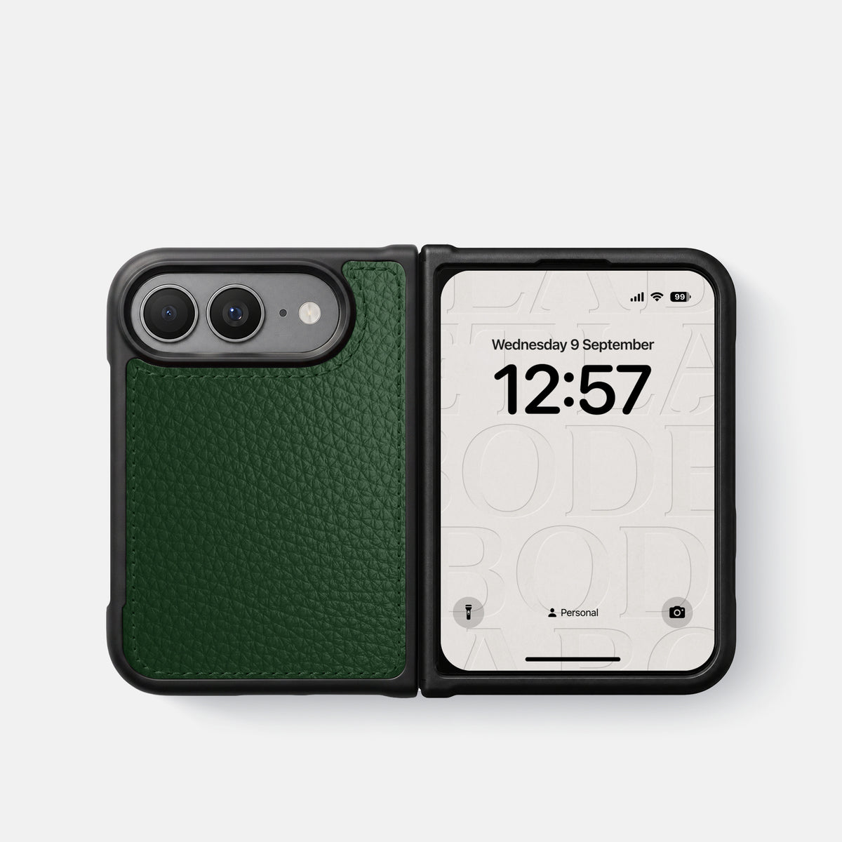 Sport Case For iPhone Duo In Calf -4 | Dark-Green