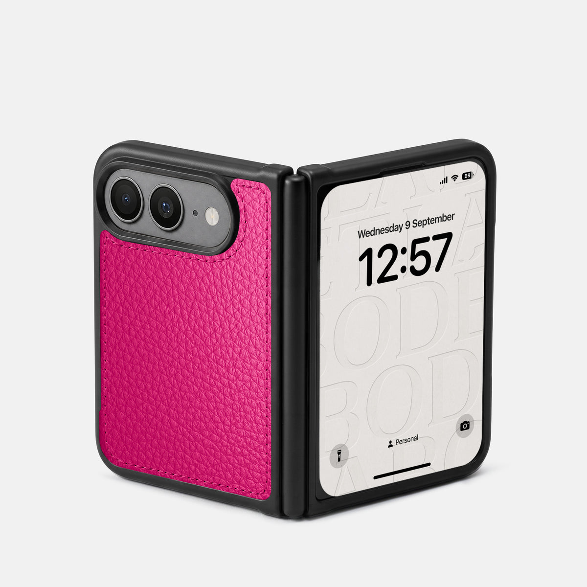 Sport Case For iPhone Duo In Calf -2 | Magenta