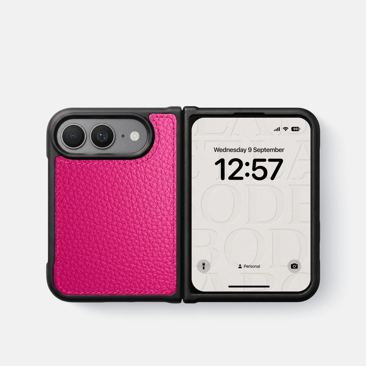 Sport Case For iPhone Duo In Calf -4 | Magenta