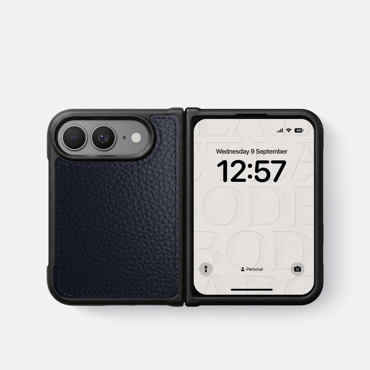 Sport Case For iPhone Duo In Calf -4 | Marine