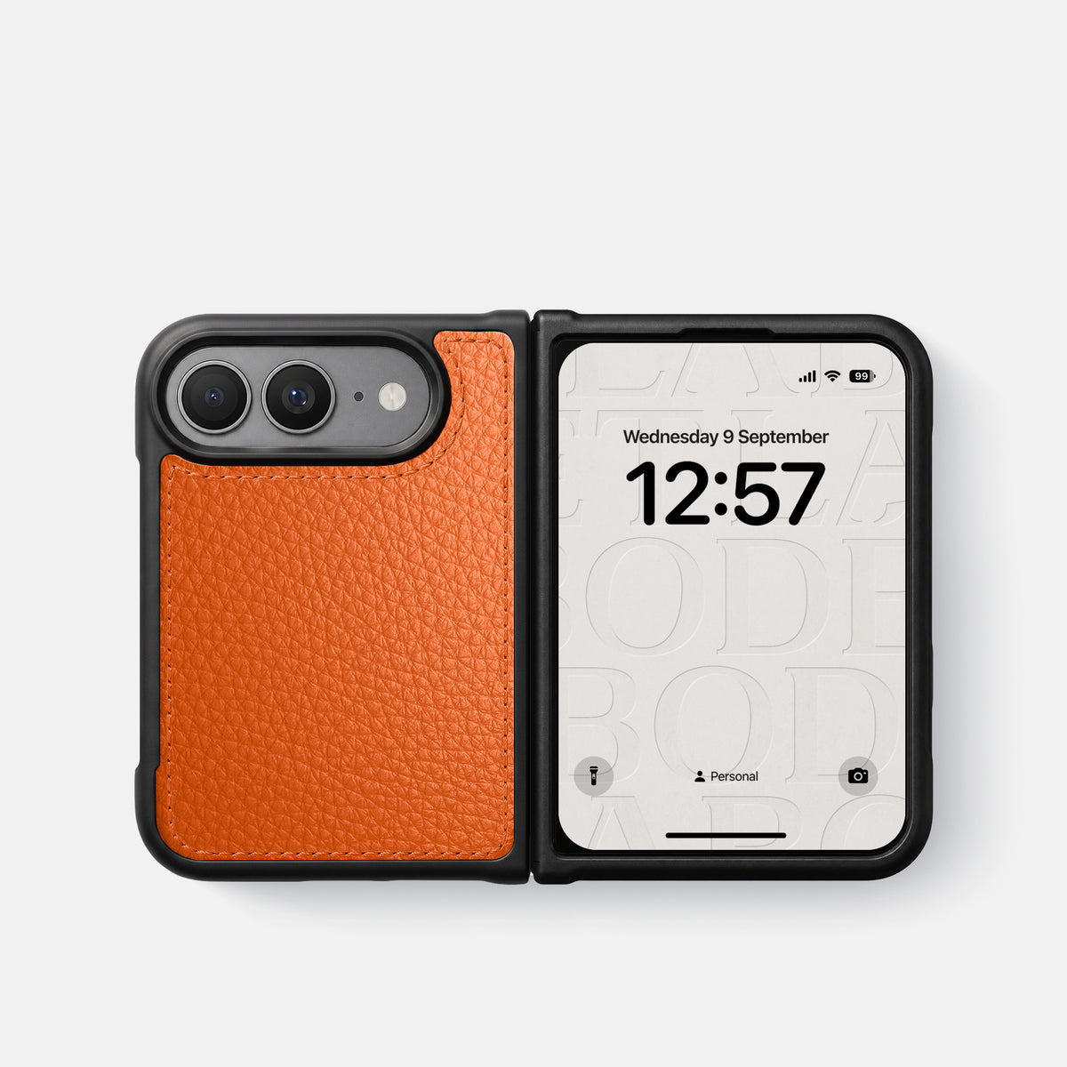 Sport Case For iPhone Duo In Calf -4 | Orange