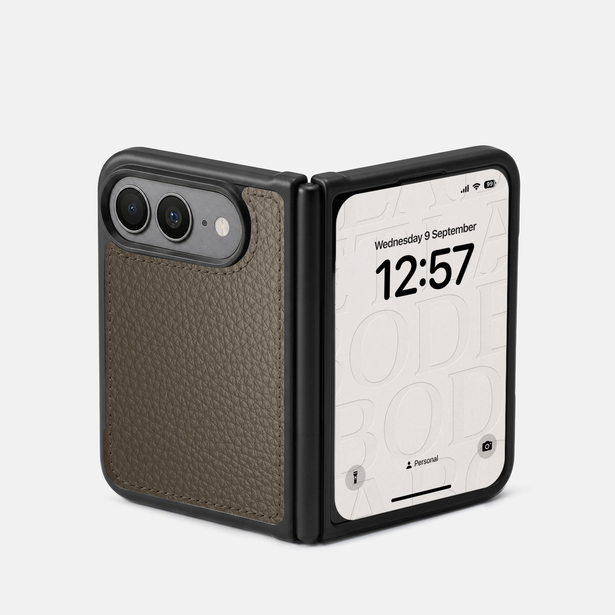 Sport Case For iPhone Duo In Calf -2 | Taupe