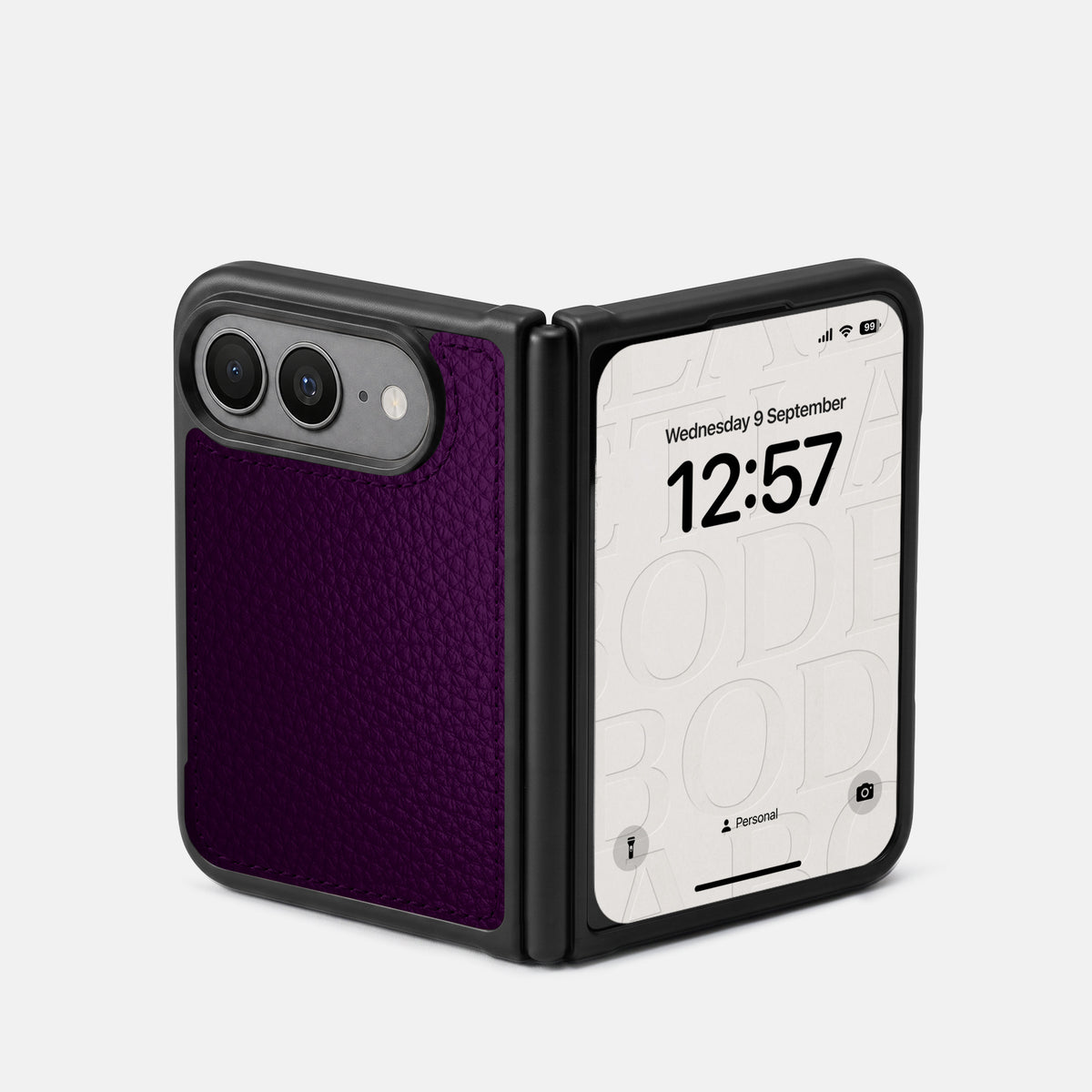 Sport Case For iPhone Duo In Calf -2 | Violet