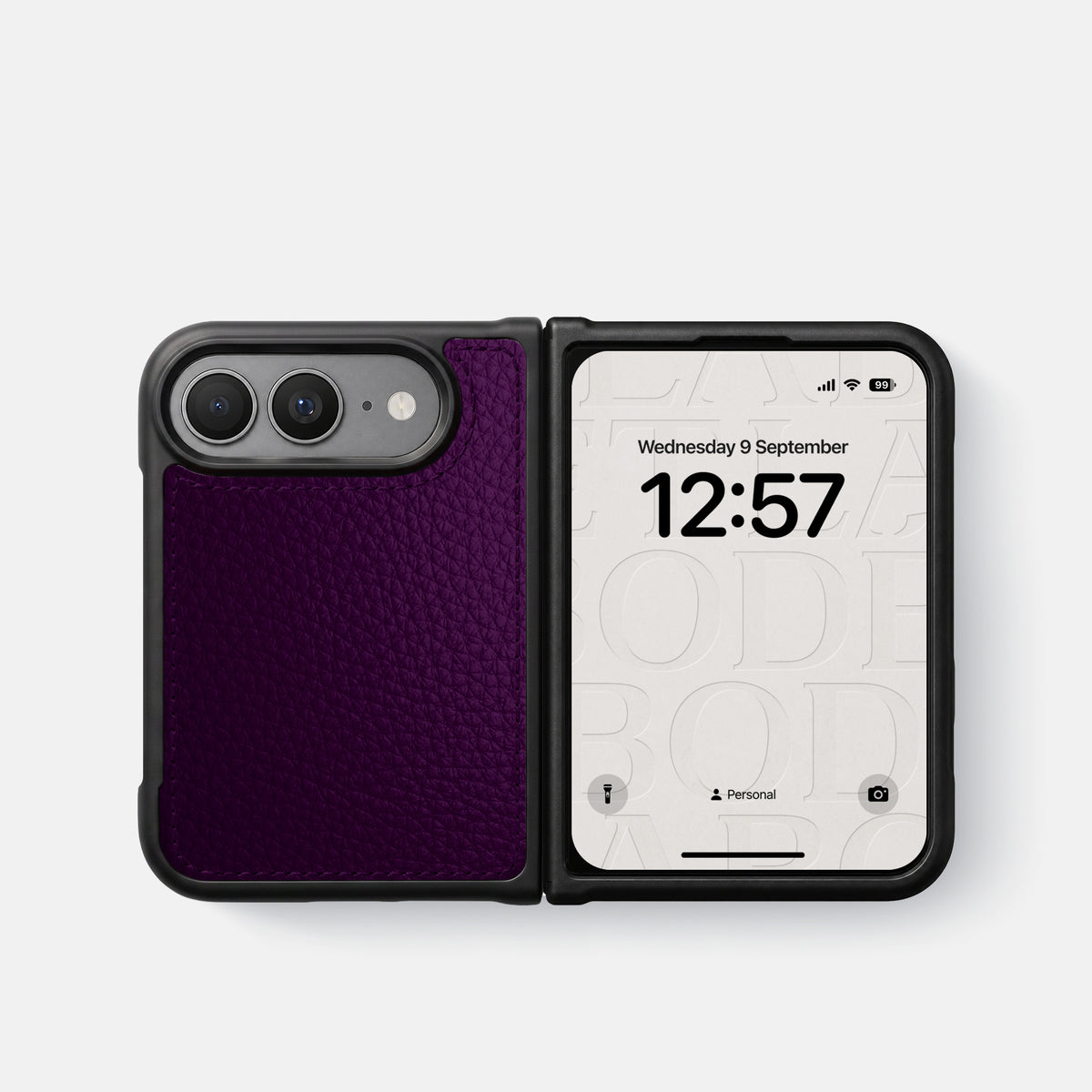 Sport Case For iPhone Duo In Calf -4 | Violet