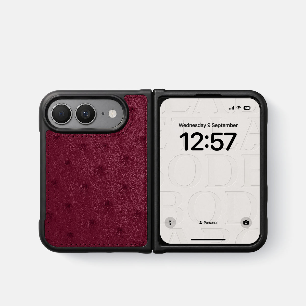 Sport Case For iPhone Duo In Ostrich -4 | Bordeaux