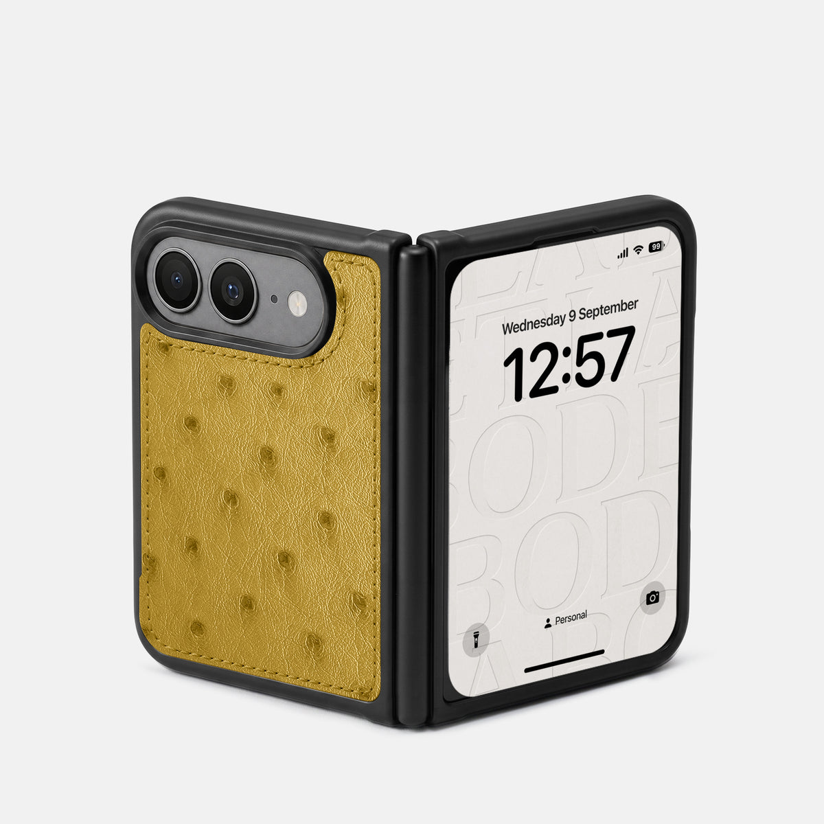 Sport Case For iPhone Duo In Ostrich -2 | Gold